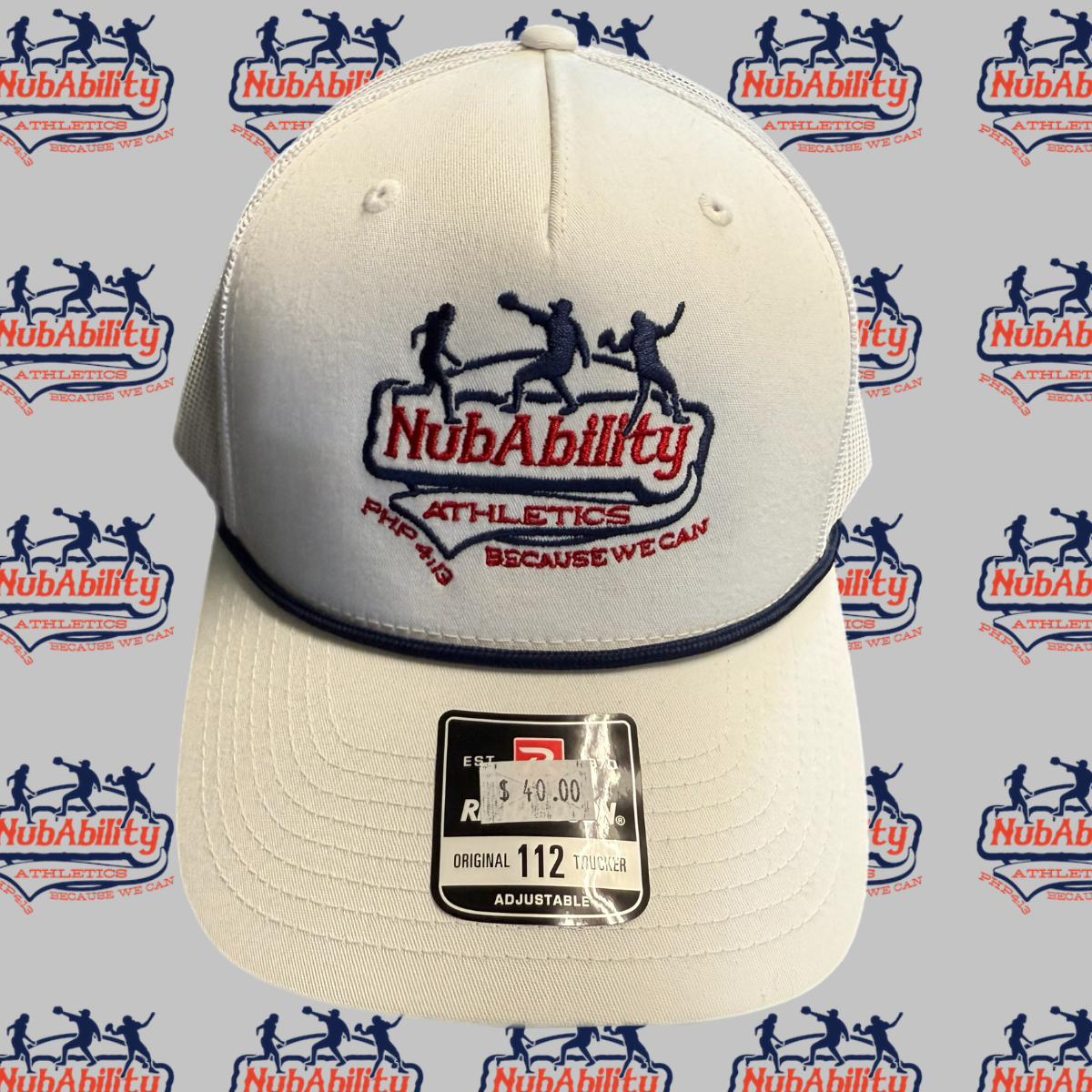 NubAbility Athletics Banded Embroidered Snapback